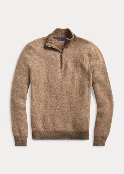 Suéter Ralph Lauren Cashmere Quarter-Zip Homem 41263-YSAX